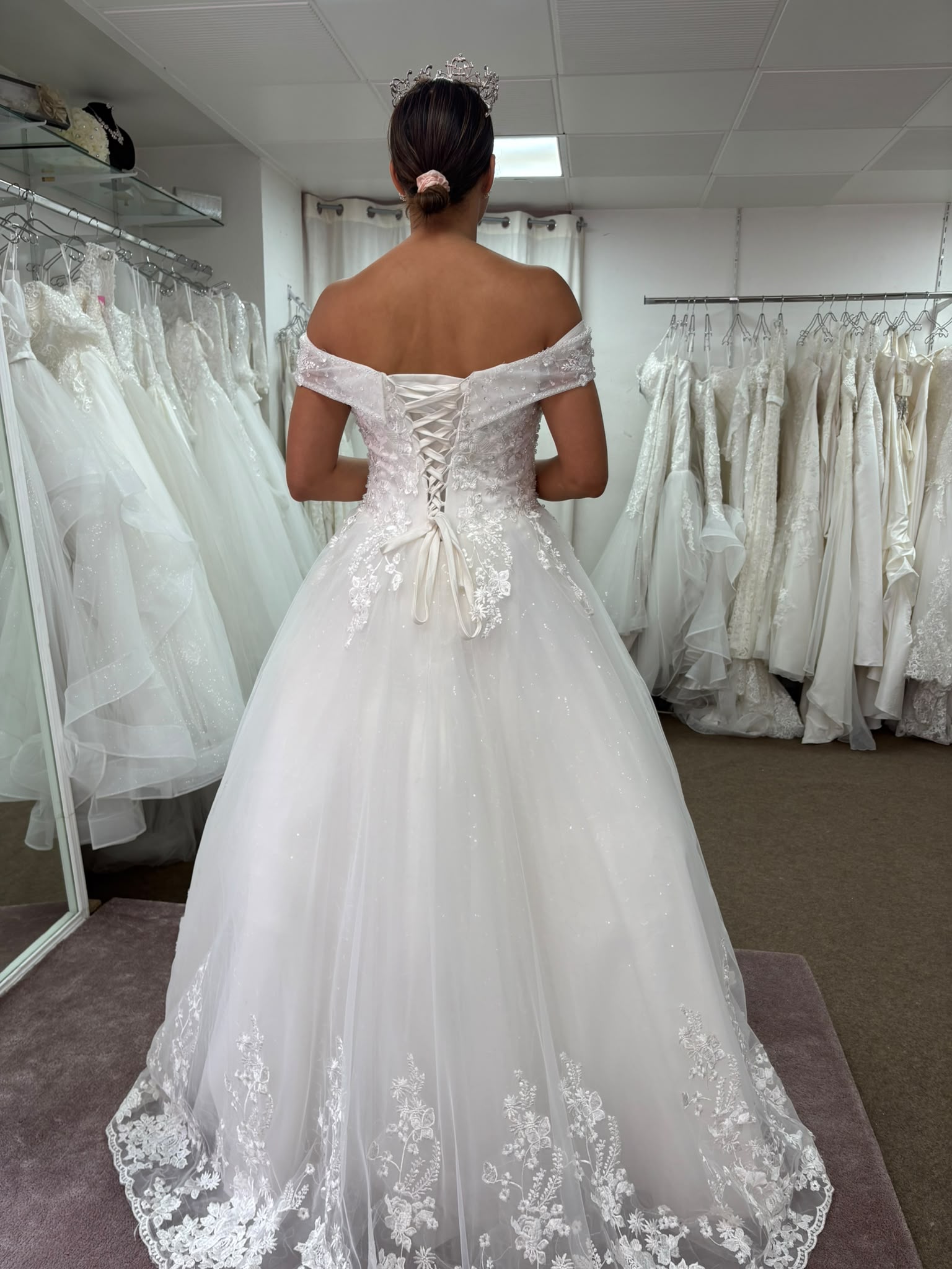 Robe de mariée royale - Epaules dénudées