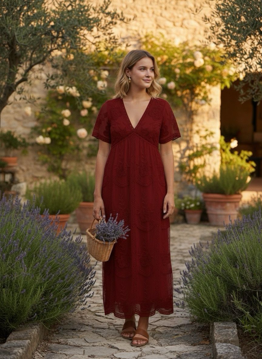 Robe bohème dentelle