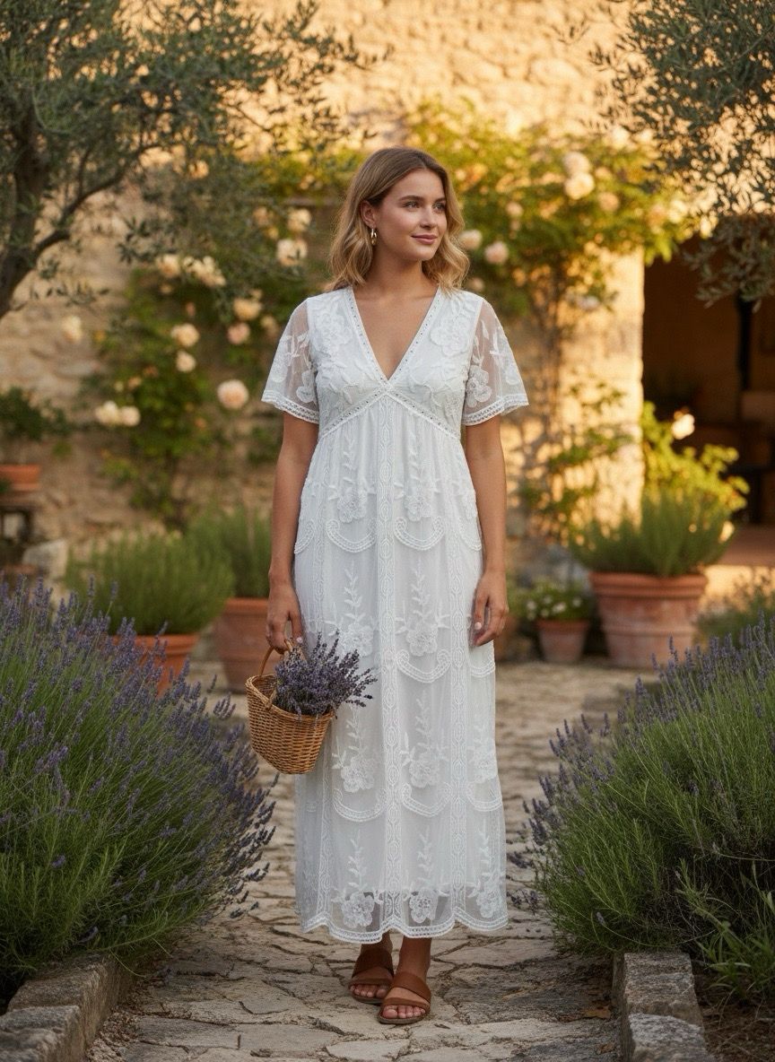 Robe bohème dentelle