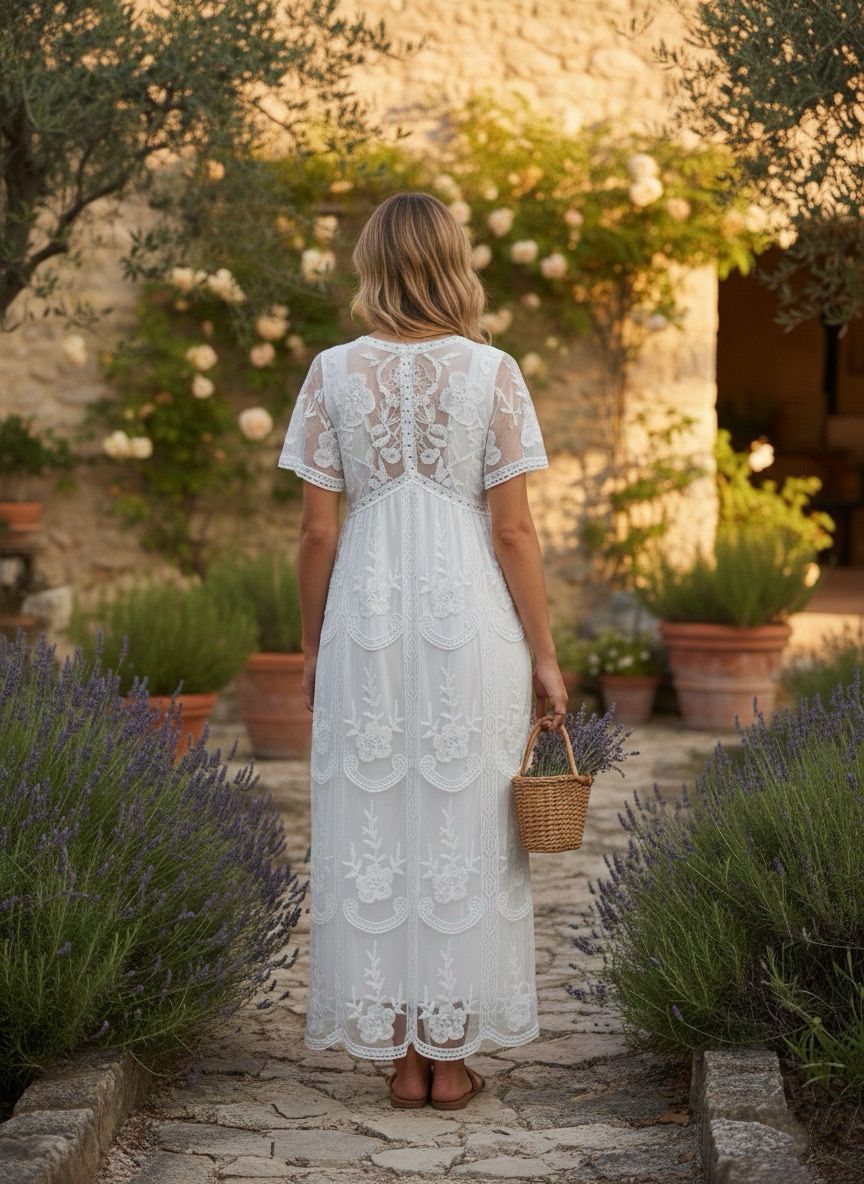 Robe bohème dentelle