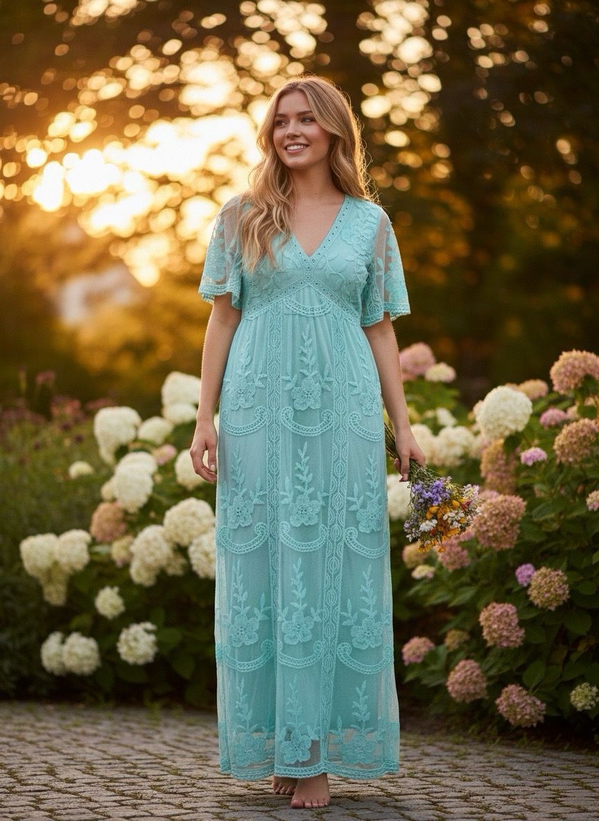 Robe bohème dentelle